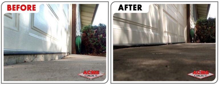 Polyjacking Settled Crystal Lake Garage Apron 948 60014