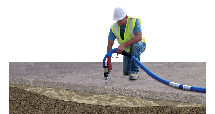 Polyurethane Foam Injected under concrete slab