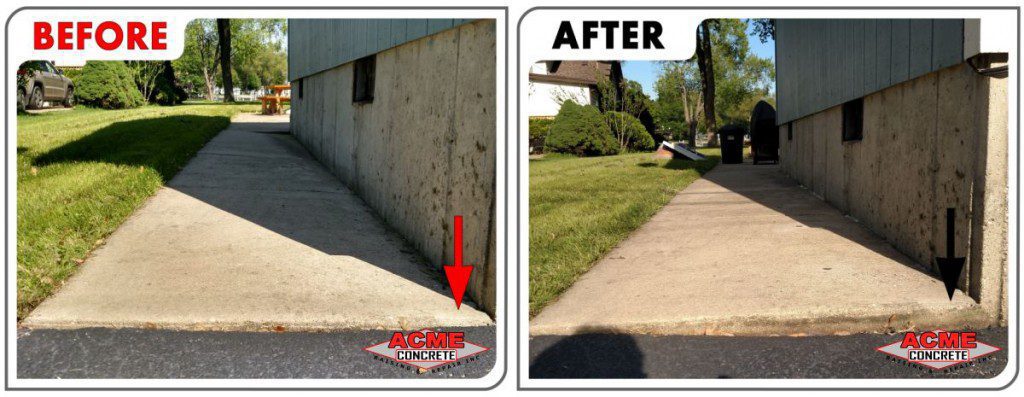 Settled McHenry sidewalk