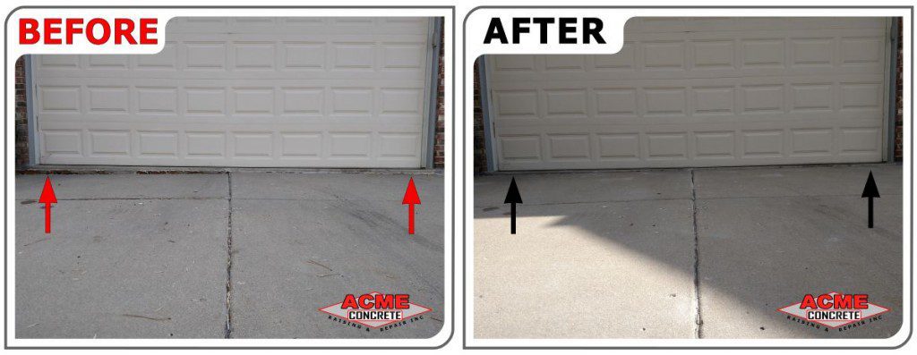 Raise settled driveway with polyurethane foam